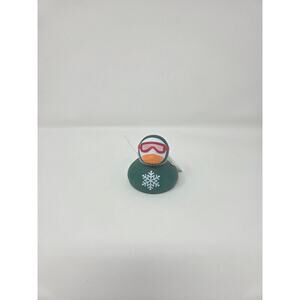 Green Ski Goggles Christmas Rubber Duck